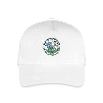 Papa, l’homme qui a tout sauf une tête pleine - Casquette de baseball bio Enfant - blanc - Devant