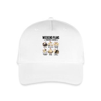  Weekend Plans Chicken Edition Lustige - Kinder Bio Basecap - Weiß - Vorne
