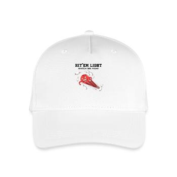 Hit Em All Watch Em Fight Bowling Pins Crashing - Organic Kids’ Baseball Cap - white - Front