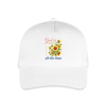 Dieu est bon tout le temps Tournesol chrétien - Casquette de baseball bio Enfant - blanc - Devant