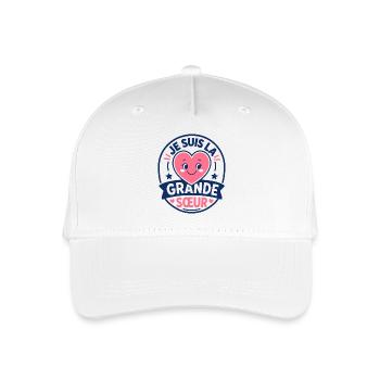 Je Suis La Grande Sœur Kawaii - Casquette de baseball bio Enfant - blanc - Devant