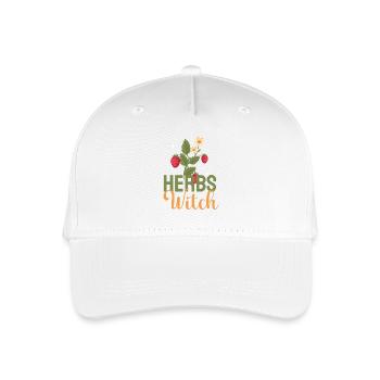 Herbs Witch Floral - Organic Kids’ Baseball Cap - white - Front