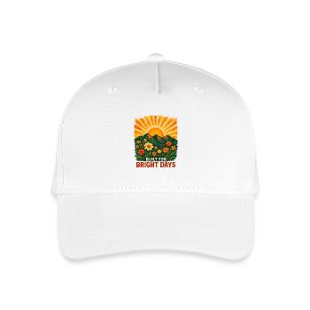 Sonnenaufgangs Blumenlandschaft - Kinder Bio Basecap - Weiß - Vorne