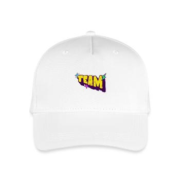 Team - Organic Kids’ Baseball Cap - white - Front