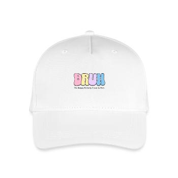 Bruh, die Frau, die früher als Mama bekannt war, coole Mama - Kinder Bio Basecap - Weiß - Vorne