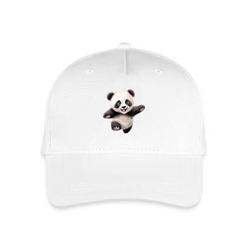 Panda Markus - Organic Kids’ Baseball Cap - white - Front