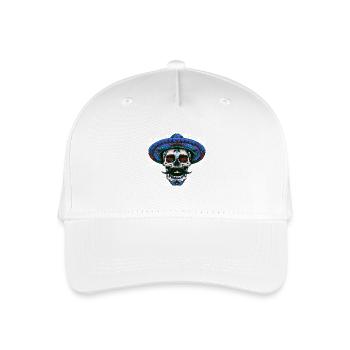 Sombrero Crâne Mexicain - Casquette de baseball bio Enfant - blanc - Devant