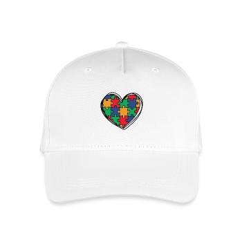 Autismus Autisten - Kinder Bio Basecap - Weiß - Vorne