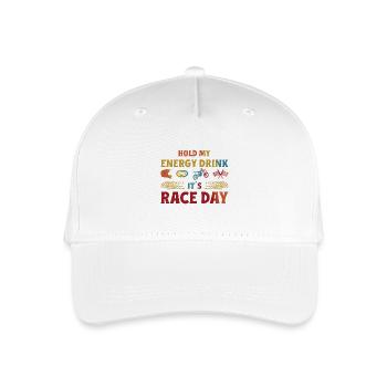 Dirt Biker Riding It ́s Race Day Dirt Bike - Organic Kids’ Baseball Cap - white - Front