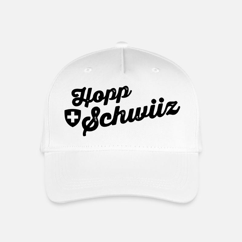 hoppschwiiz sw - Kinder Bio Basecap - Weiß