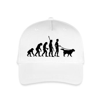 evolution_dog - Kinder Bio Basecap - Weiß - Vorne