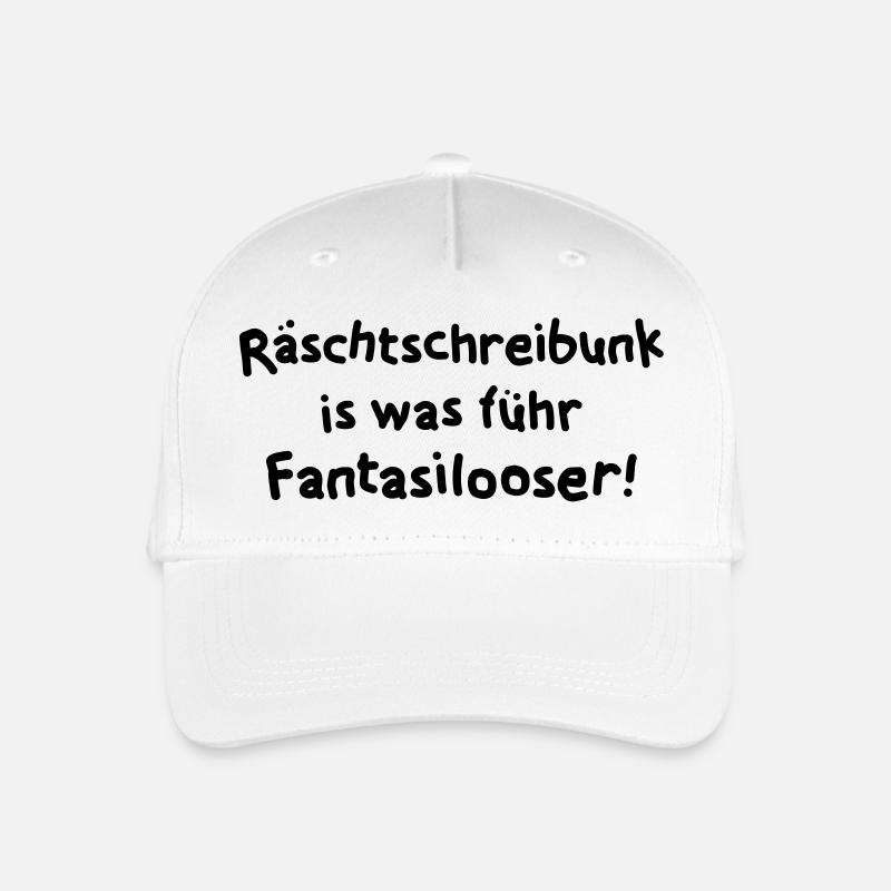 Rechtschreibung - Kinder Bio Basecap - Weiß