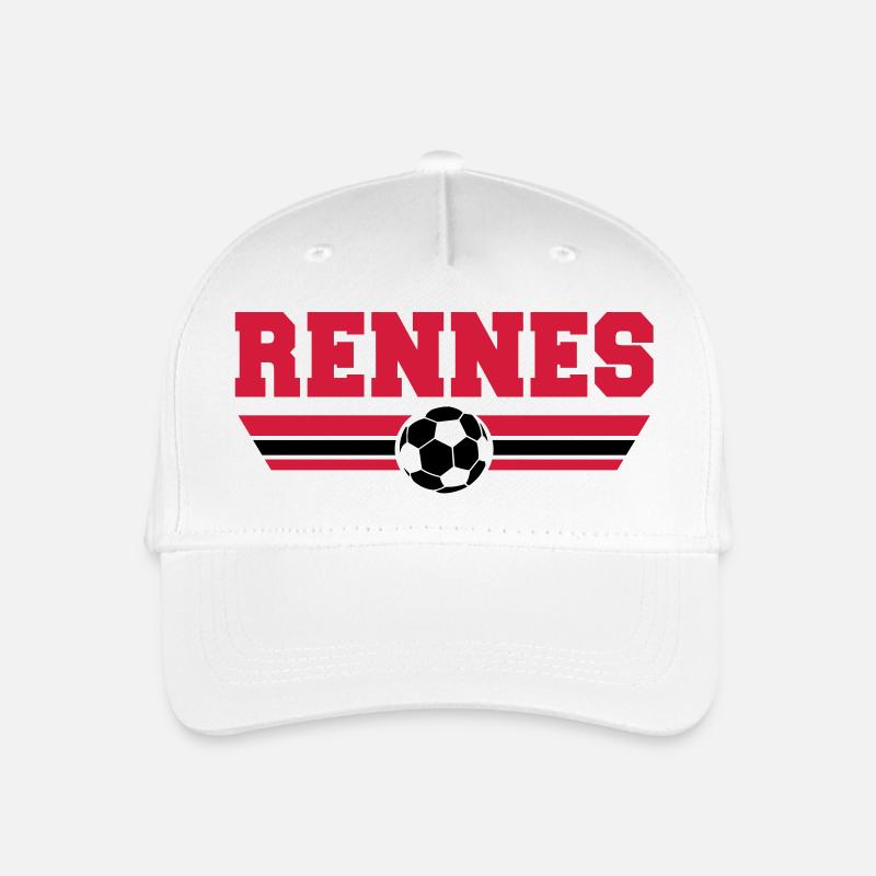 Rennes Fußball 2013 - Kinder Bio Basecap - Weiß