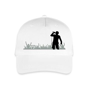 Sänger Band Fans - Kinder Bio Basecap - Weiß - Vorne