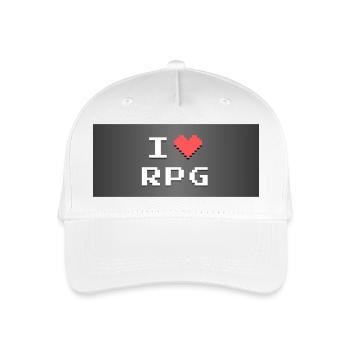 Ich liebe - RPG - Kinder Bio Basecap - Weiß - Vorne