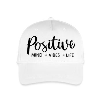 vibrations mentales positives vie - Casquette de baseball bio Enfant - blanc - Devant