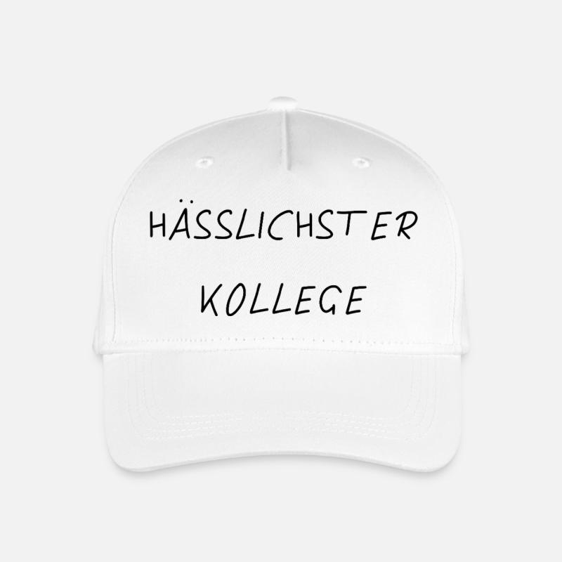 Hässlichster Kollege | Sprüche | Humor - Kinder Bio Basecap - Weiß
