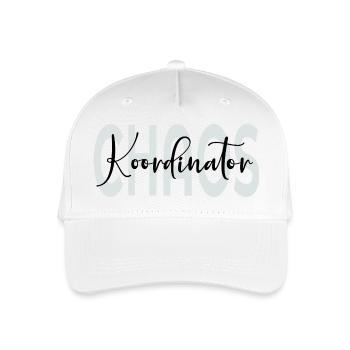 Chaos Koordinator Papa - Kinder Bio Basecap - Weiß - Vorne