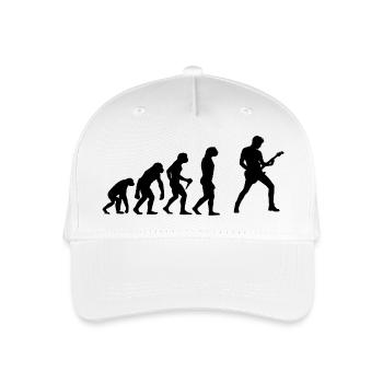 Gift idea for the guitarist with guitar playing - Organic Kids’ Baseball Cap - white - Front