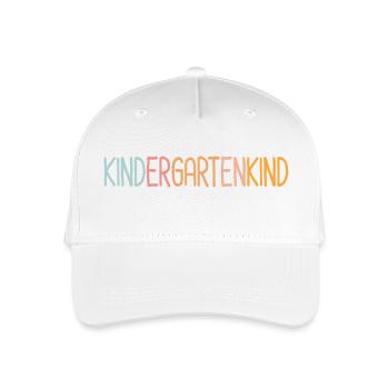 Kindergartenkind - Kinder Bio Basecap - Weiß - Vorne