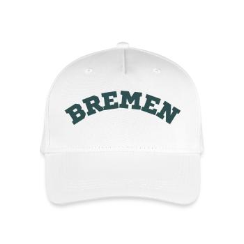 Bremen - Kinder Bio Basecap - Weiß - Vorne