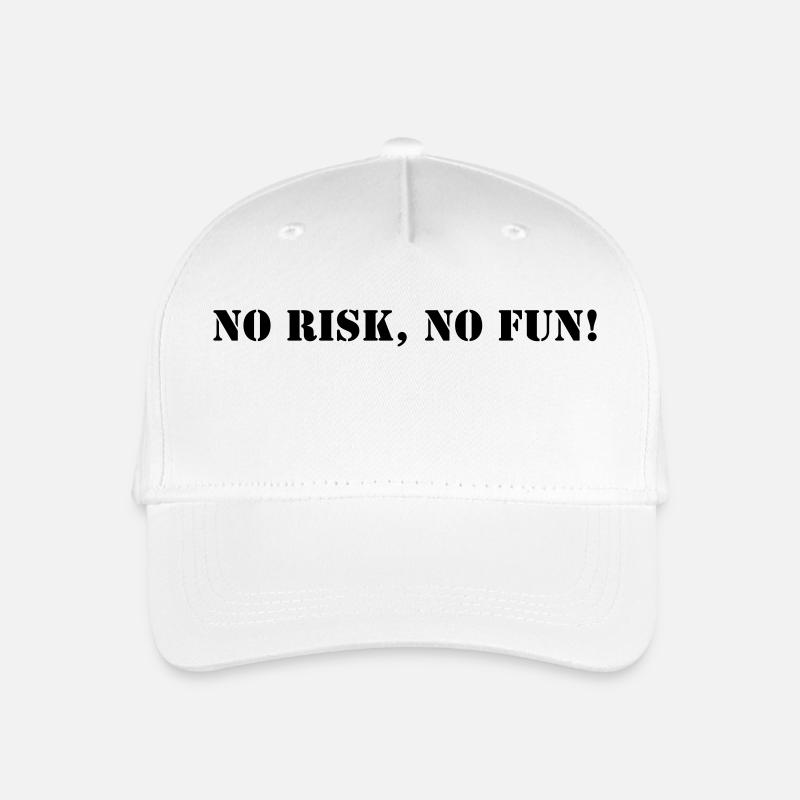 No risk no fun - Organic Kids’ Baseball Cap - white