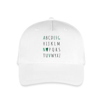 love vegan - Kinder Bio Basecap - Weiß - Vorne