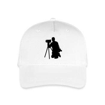 photographer - Organic Kids’ Baseball Cap - white - Front