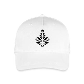 Kurbits & Schädel schwarz - Kinder Bio Basecap - Weiß - Vorne