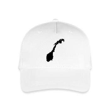 Norwegen - Kinder Bio Basecap - Weiß - Vorne
