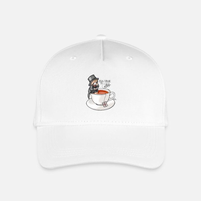 tea time like a Sir with Earl Grey (text) - Casquette de baseball bio Enfant - blanc