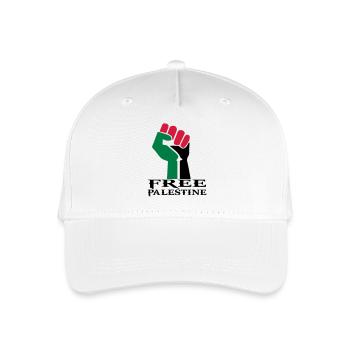 drawing palestinian symbol flag palestine - Organic Kids’ Baseball Cap - white - Front