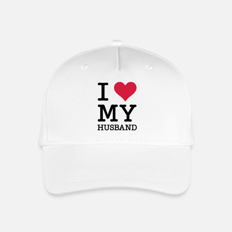 I Love My Husband - Kinder Bio Basecap - Weiß