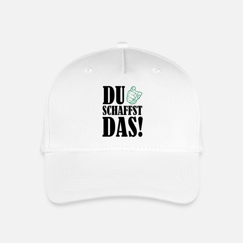 du_schaffst_das_02 - Kinder Bio Basecap - Weiß