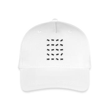Hirschkäfer Muster - Kinder Bio Basecap - Weiß - Vorne