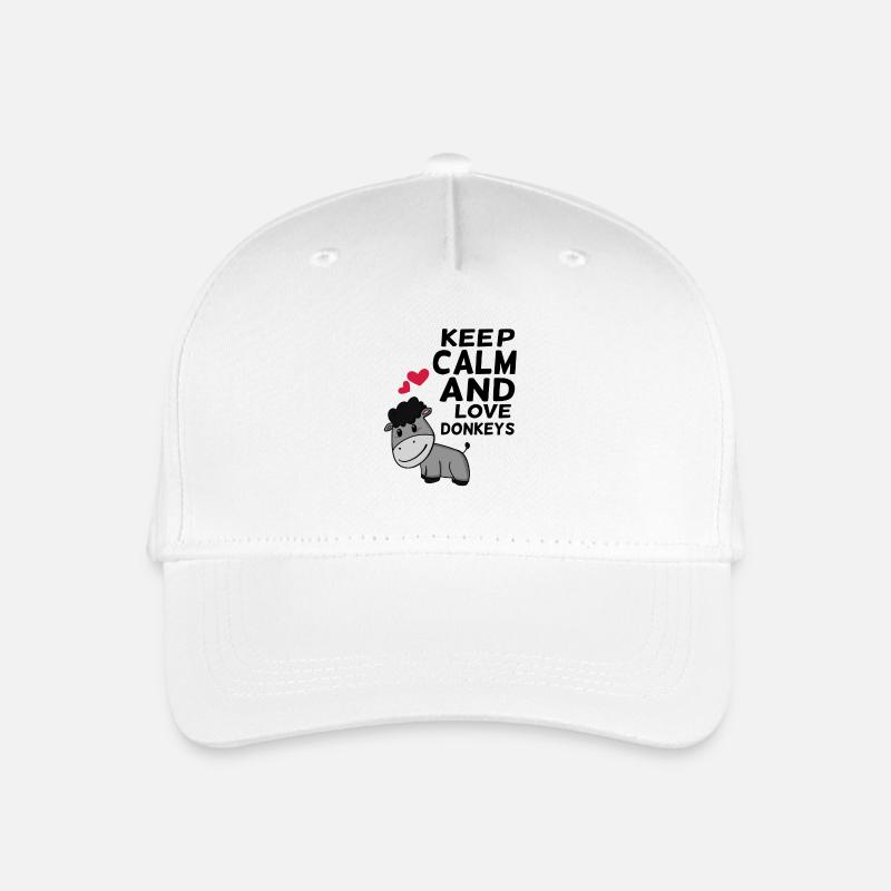 Esel - Kinder Bio Basecap - Weiß