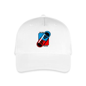 Take - your - medicine - skull - Organic Kids’ Baseball Cap - white - Front