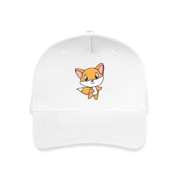 Fuchs - Kinder Bio Basecap - Weiß - Vorne