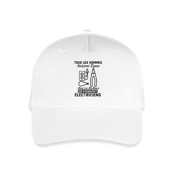 Électrique électricien - Casquette de baseball bio Enfant - blanc - Devant