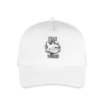 Fish Yourself (Scribble) - Organic Kids’ Baseball Cap - white - Front