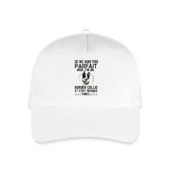 Parfait propriétaire de Border collie - Casquette de baseball bio Enfant - blanc - Devant