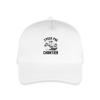 Chantier de construction - Casquette de baseball bio Enfant - blanc - Devant