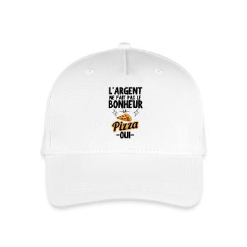 J adore la pizza - Casquette de baseball bio Enfant - blanc - Devant