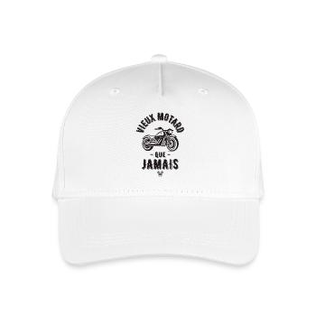 Idée cadeau motard humour moto - Casquette de baseball bio Enfant - blanc - Devant
