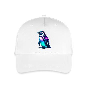 Aurora Borealis Pinguin - Kinder Bio Basecap - Weiß - Vorne