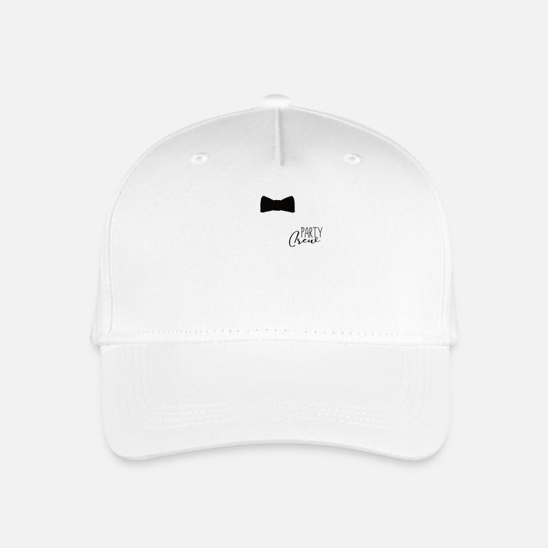 Party Crew – Team Outfit für Feiern - Kinder Bio Basecap - Weiß