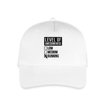 Running - Organic Kids’ Baseball Cap - white - Front