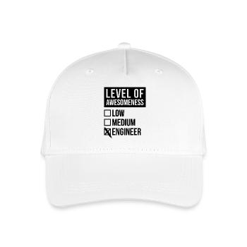Engineer - Organic Kids’ Baseball Cap - white - Front