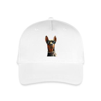Doberman chiens motif chien de garde fier dobermans - Casquette de baseball bio Enfant - blanc - Devant