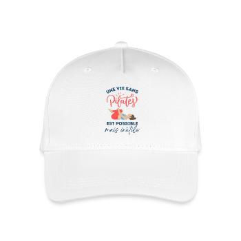 Une vie sans pilates est inutile - Casquette de baseball bio Enfant - blanc - Devant